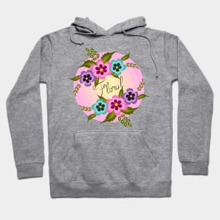 Imaginary Floral Design Hoodie